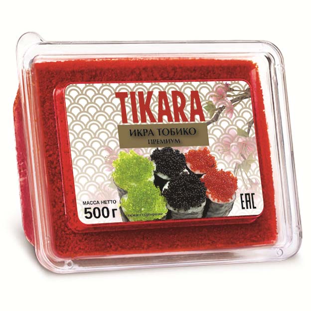 Икра Tobiko Tikara красная  500гр Н/Р