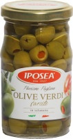 Оливки с перцем стеклянная банка Ипосеа Италия 314мл