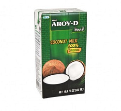 Кокосовое молоко 70% Tetra-Pak Aroy-D 500 мл Индонезия