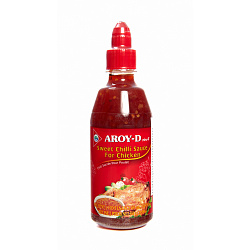 Соус чили сладкий для курицы пластиковая бутылка Aroy-D Тайланд 550гр