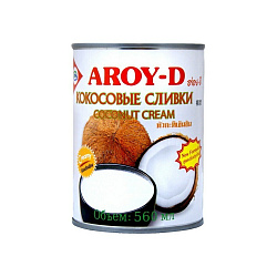 Сливки кокосовые железная банка Aroy-D Индонезия 560мл