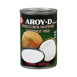 Молоко кокосовое 70% железная банка Aroy-D Индонезия 400мл